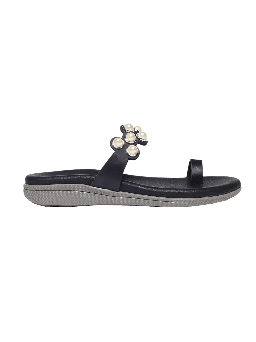 Aneira Black Flats