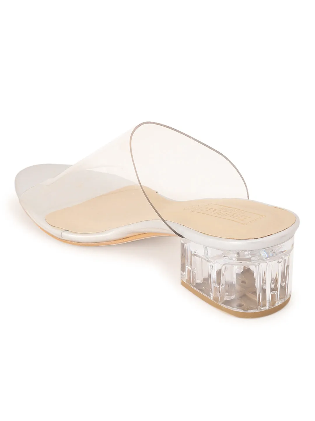 Clear Perspex Block Mules (TC-RLST1-CLEAR)