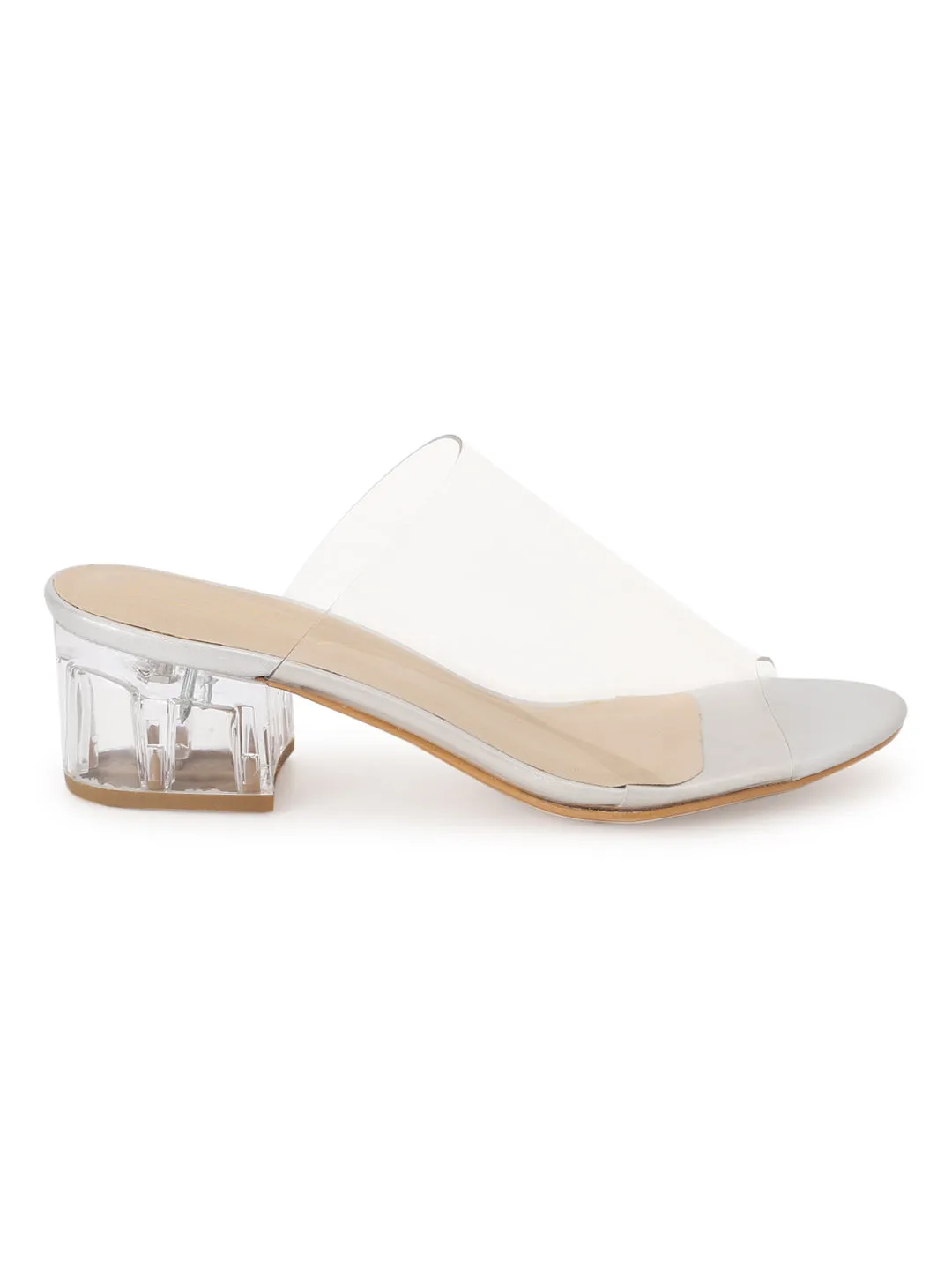 Clear Perspex Block Mules (TC-RLST1-CLEAR)