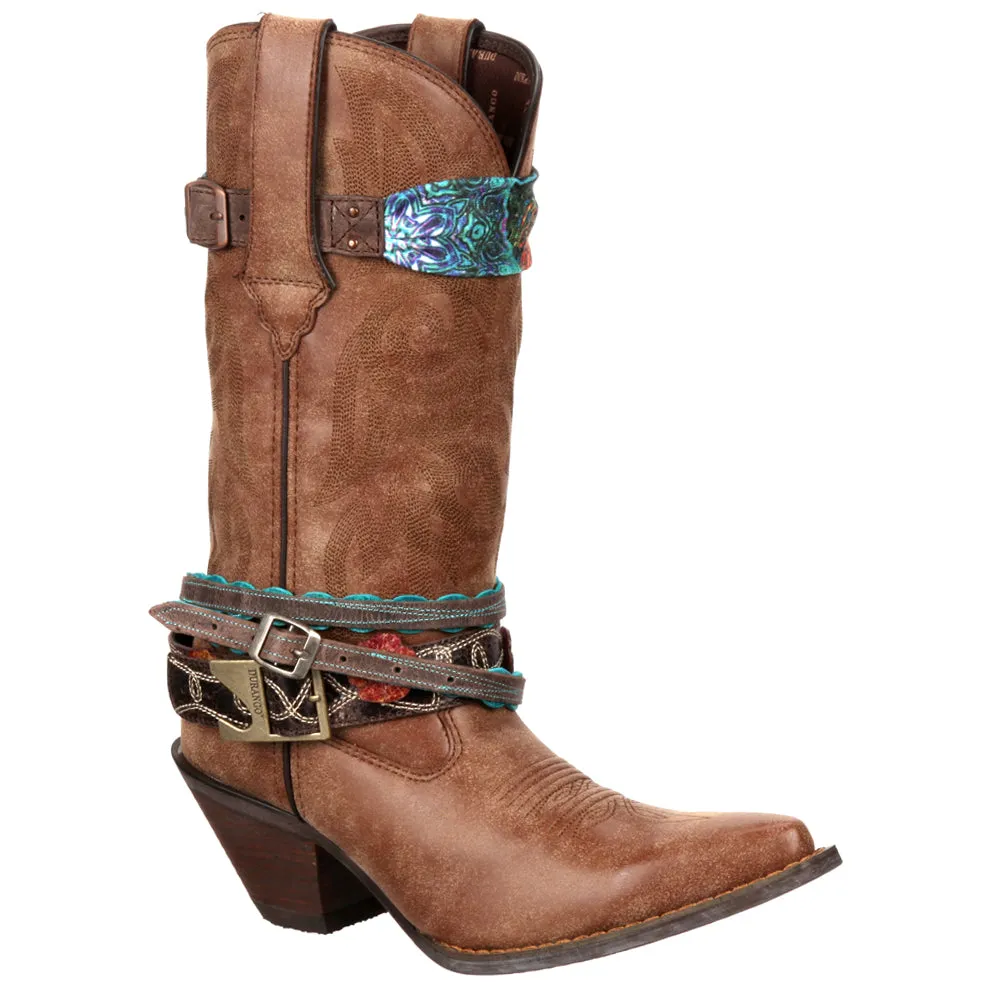 Crush Accessorized Snip Toe Cowboy Boots