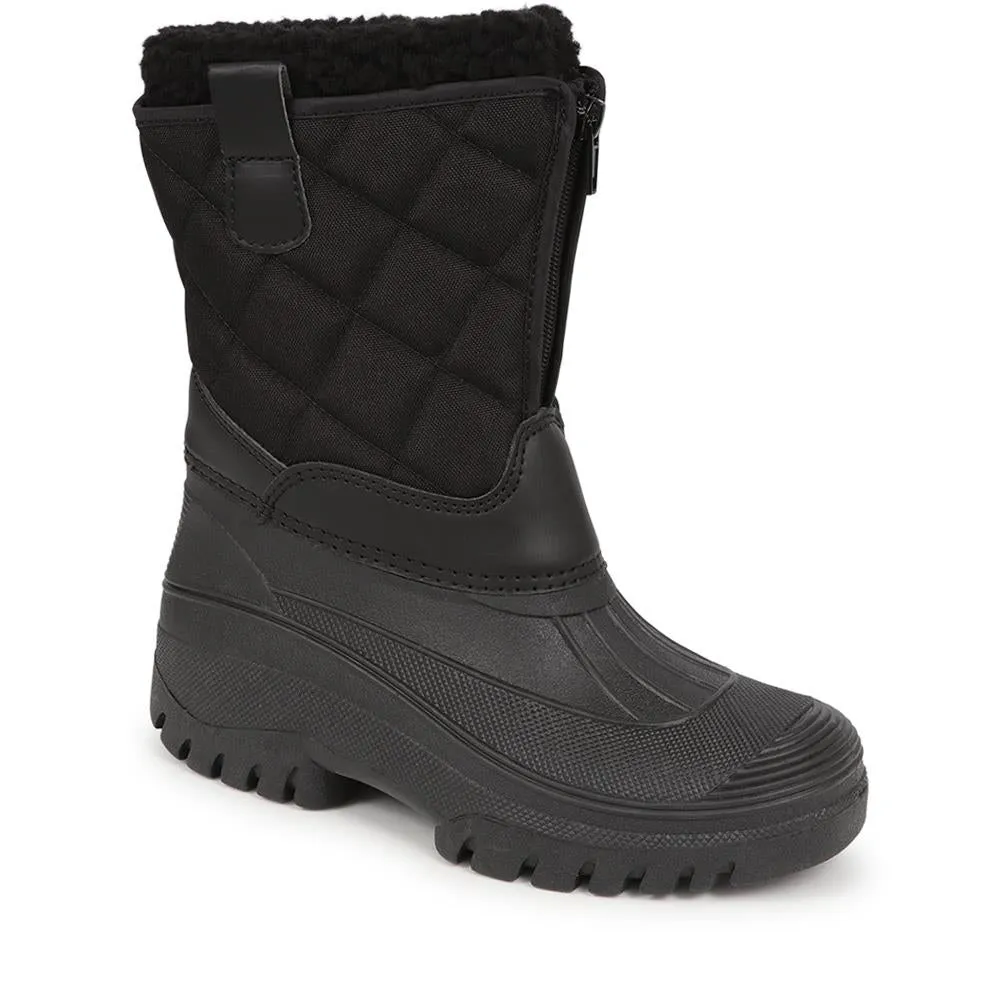 Fleece-Lined Snow Boots - SHINN40001 / 326 402