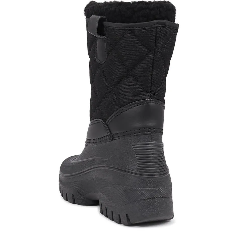 Fleece-Lined Snow Boots - SHINN40001 / 326 402