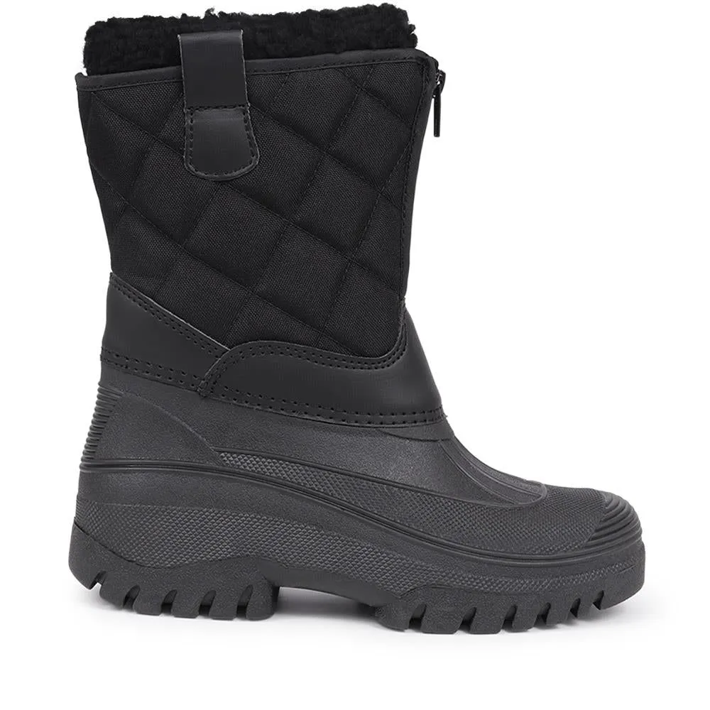 Fleece-Lined Snow Boots - SHINN40001 / 326 402