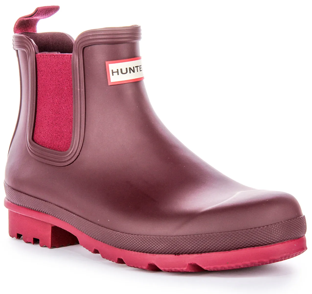 Hunter Original Chelsea In Burgundy For Men