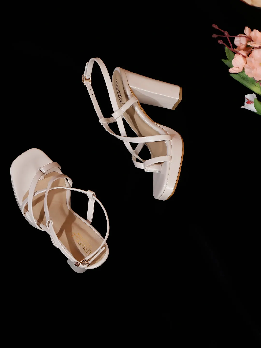 Nude PU Buckle Block Sandals (TC-SLC-712-NUD)