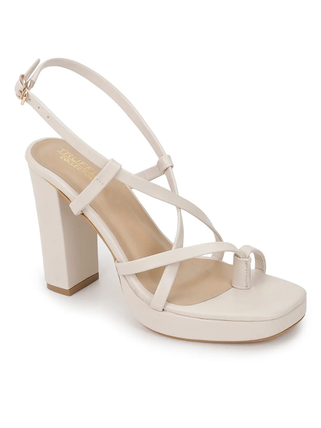 Nude PU Buckle Block Sandals (TC-SLC-712-NUD)