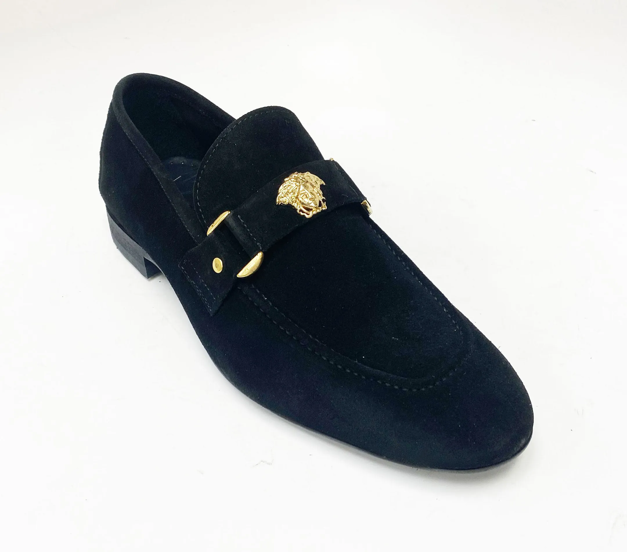 Pelle Suede Slip-On Loafer Black