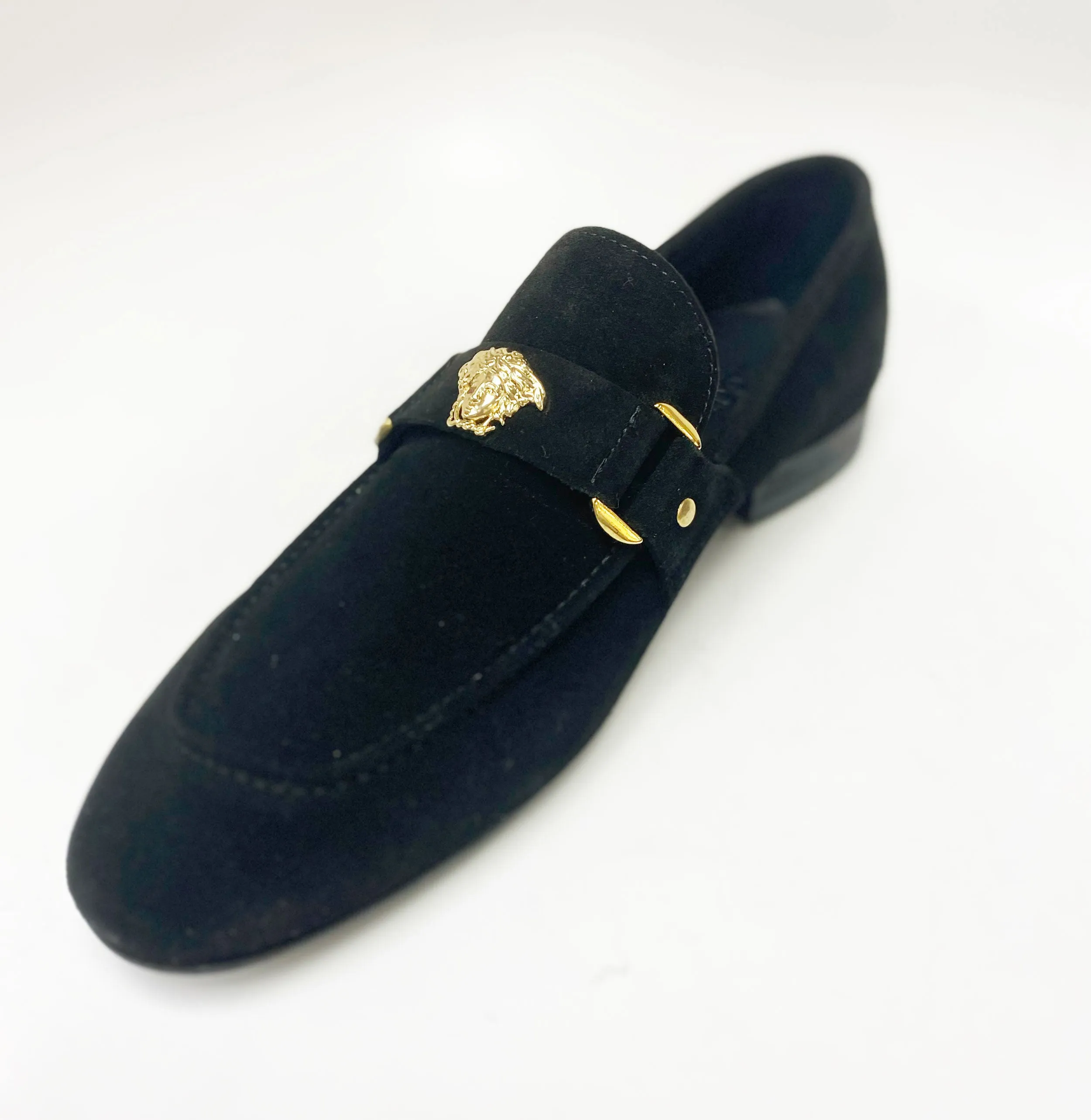 Pelle Suede Slip-On Loafer Black