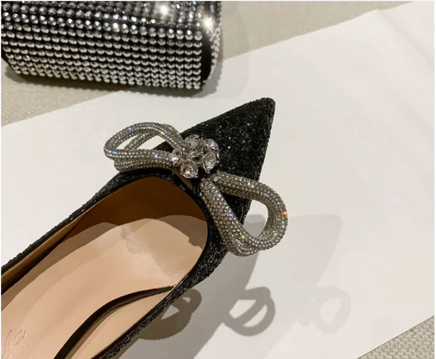 Princess Galaxy Glittering Bow Heels