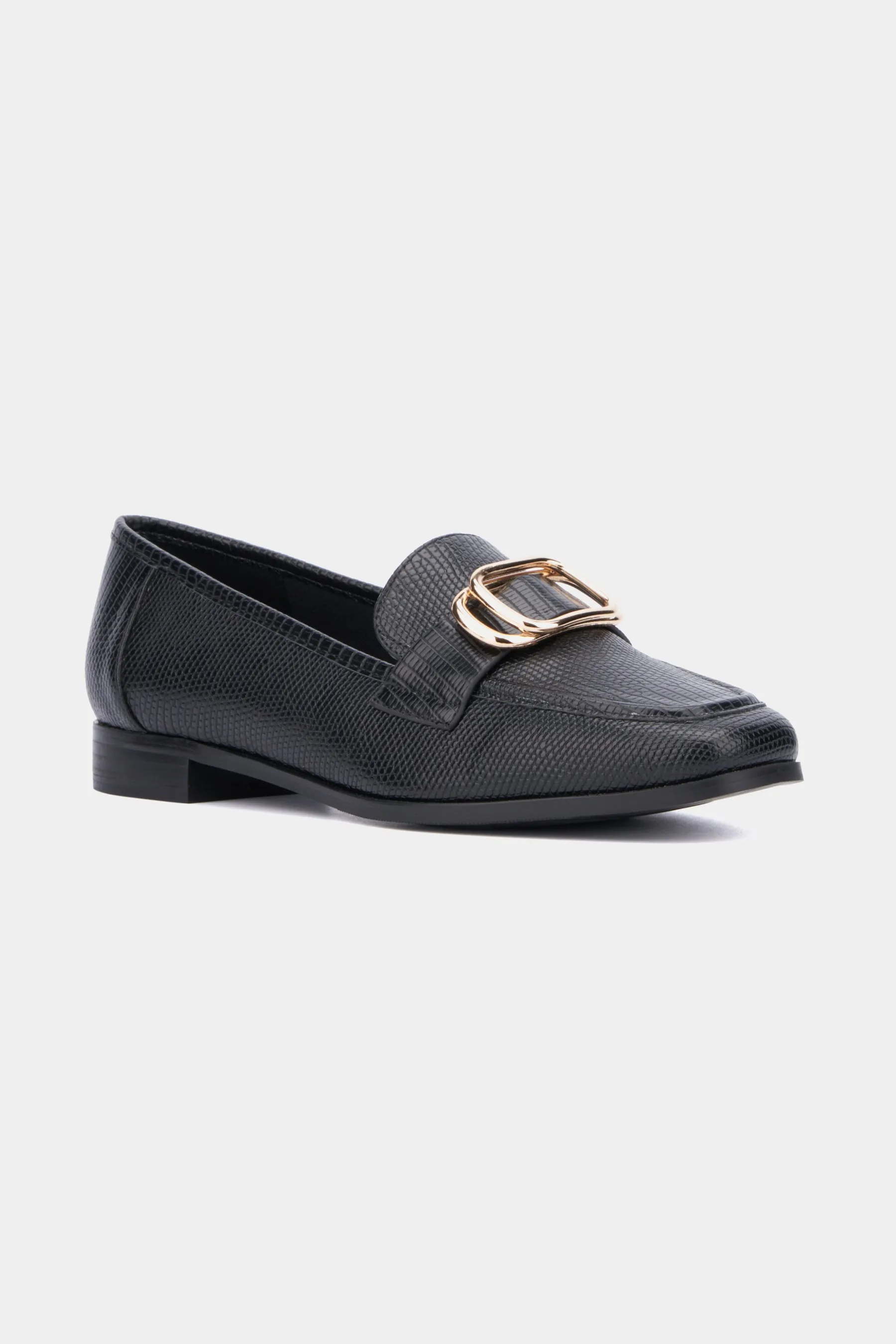 Ramira Slip-On Metal Accent Loafers