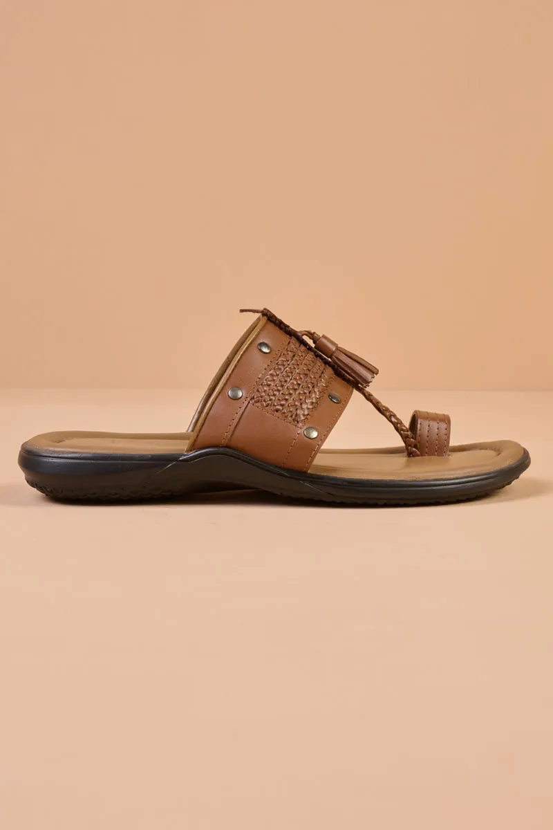 Tan Leather Sandal