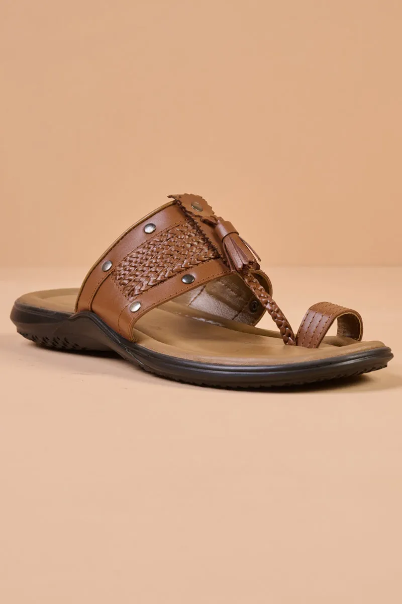 Tan Leather Sandal