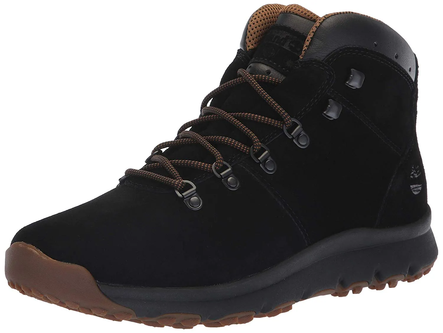 Timberland Men's World Hiker Mid Ankle Boot - Black Suede