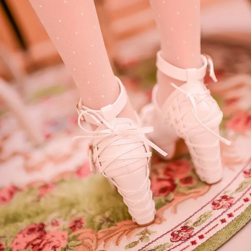 White/Pink/Apricot Elegant Lace High-heel Shoes AD11608